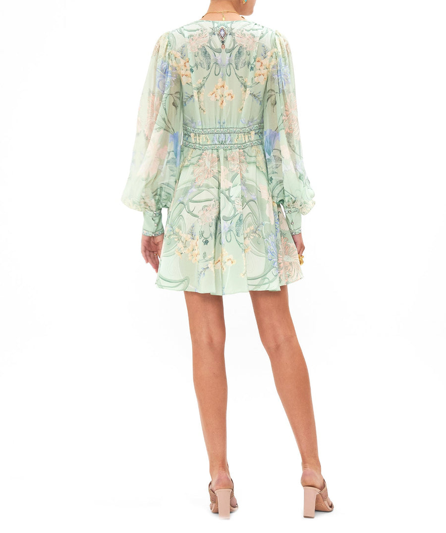 Camilla Dreaming In Dutch Short Dress With Blouson Sleeve 00031174