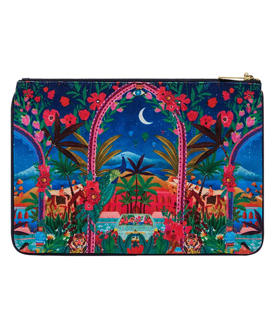 CAMILLA Midnight Muses Canvas Clutch 00034711