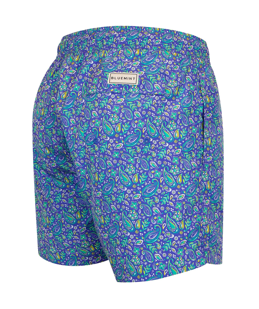 BLUEMINT Logan Blue Paisley Swim Shorts LOGAN