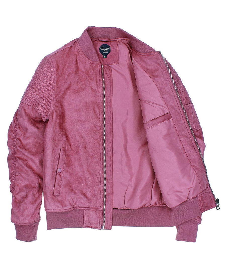 PROJECT X PARIS Suede Bomber Jacket 88165520