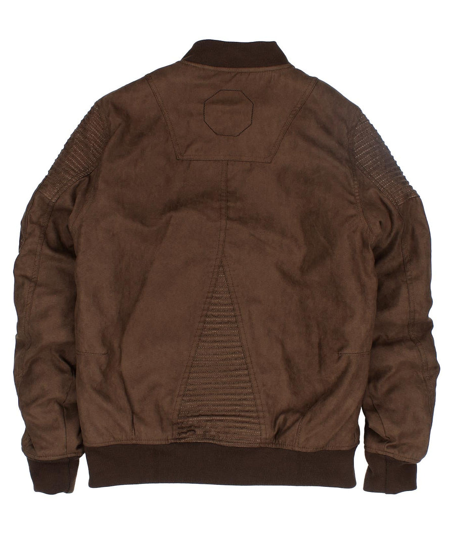 Suede Bomber Jacket