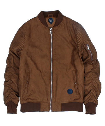 Suede Bomber Jacket