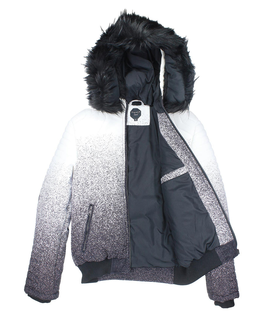 PROJECT X PARIS Tie Dye Fur Bomber Jacket 88175545