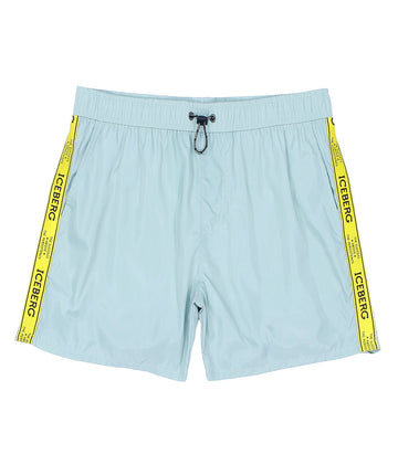 ICEBERG Tape Medium Boardshort ICE25MBS01 – Stylish boardshorts featuring signature tape detailing, quick-dry fabric, and a comfortable medium-length fit