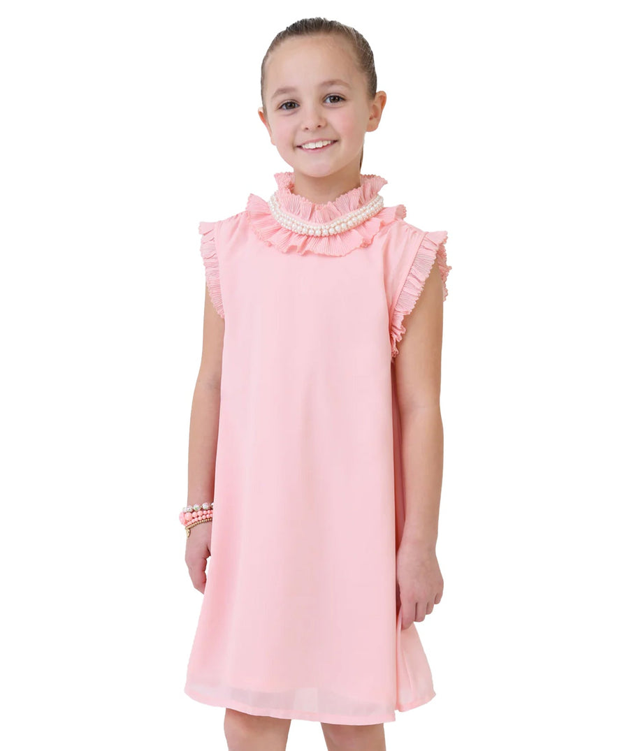 ANGEL'S FACE Aphrodite Pearl Collar Dress APHRODITE – Elegant dress featuring a pearl-embellished collar, soft flowing fabric, and a timeless design, perfect for special occasions