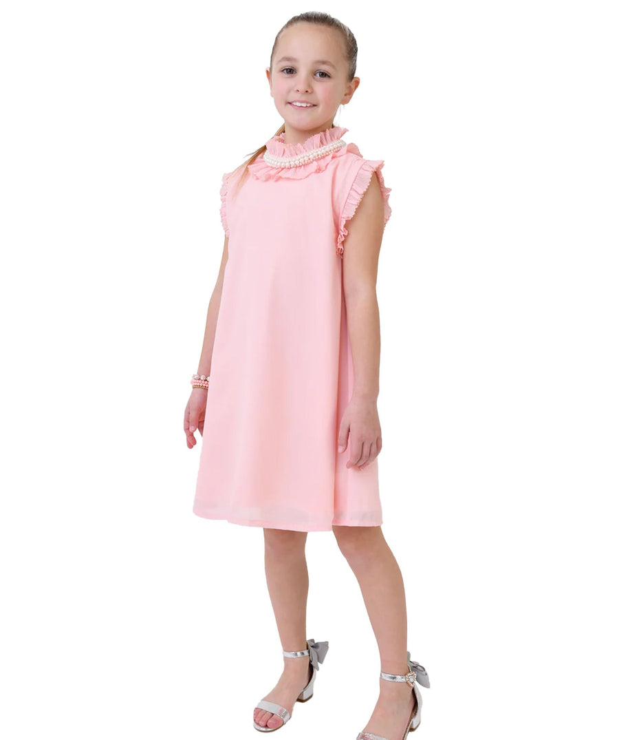 ANGEL'S FACE Aphrodite Pearl Collar Dress APHRODITE – Elegant dress featuring a pearl-embellished collar, soft flowing fabric, and a timeless design, perfect for special occasions