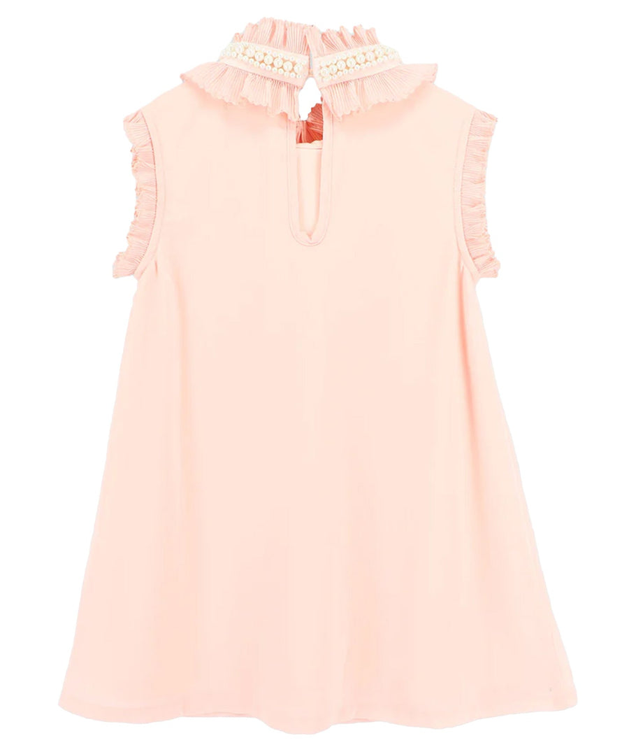 ANGEL'S FACE Aphrodite Pearl Collar Dress APHRODITE – Elegant dress featuring a pearl-embellished collar, soft flowing fabric, and a timeless design, perfect for special occasions