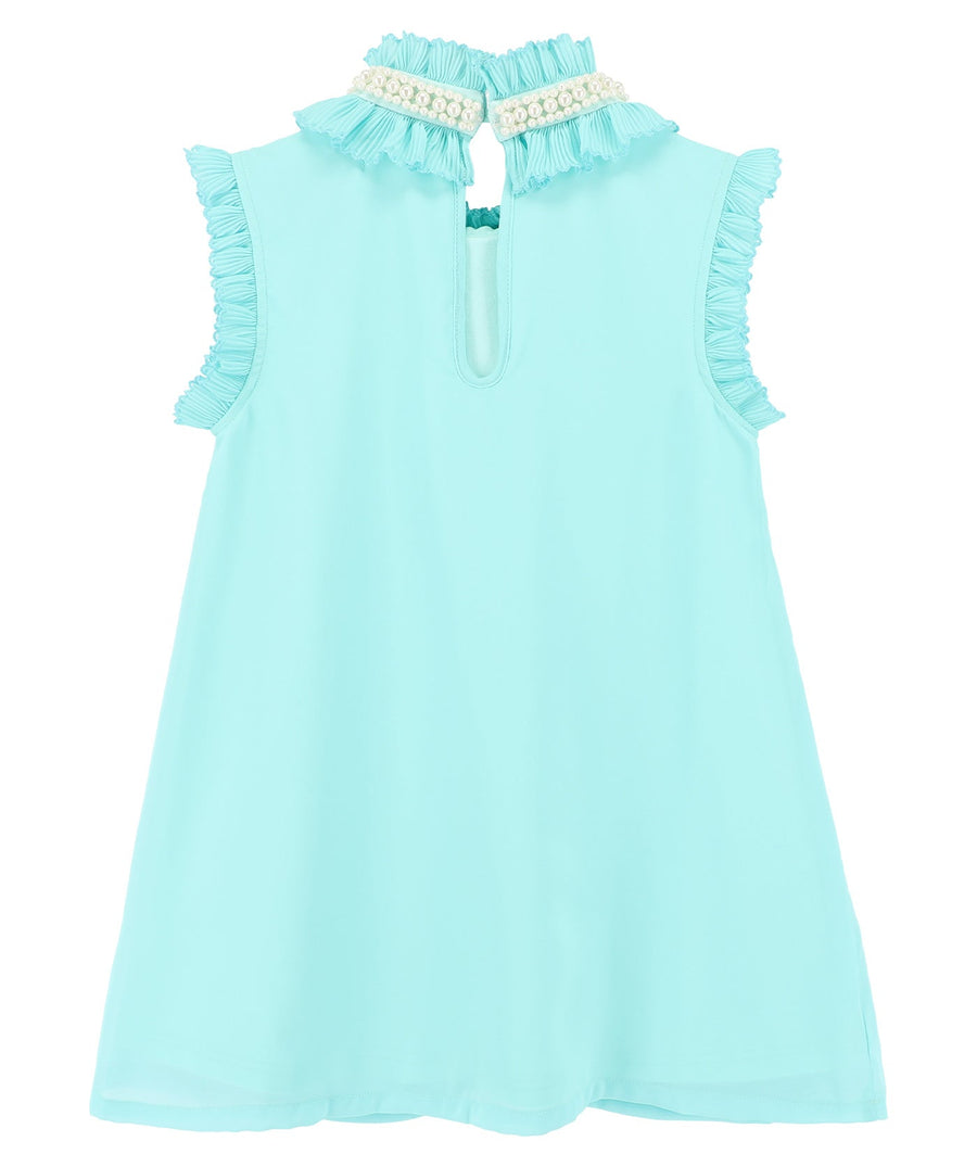 ANGEL'S FACE Aphrodite Pearl Collar Dress APHRODITE – Elegant dress featuring a pearl-embellished collar, soft flowing fabric, and a timeless design, perfect for special occasions