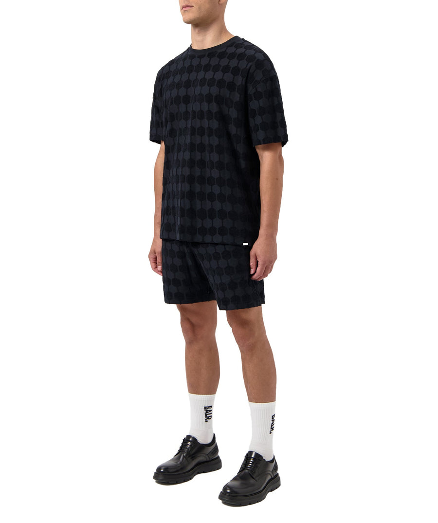 BALR Terry Box Shirt Shorts Set B1112.1278/B1433.1023 – a stylish and comfortable matching set featuring a relaxed-fit terry cloth button-up shirt and coordinating shorts. Designed for a luxe, laid-back look, perfect for summer days and casual outings