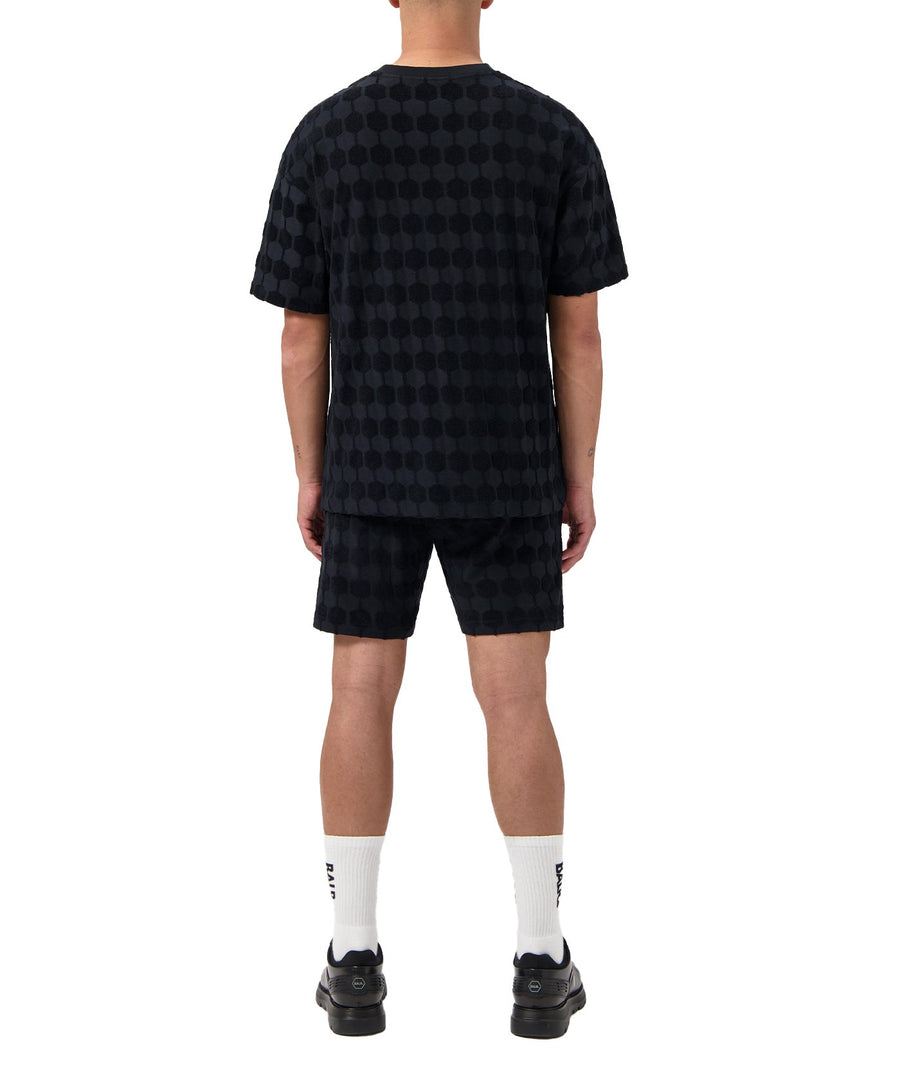 BALR Terry Box Shirt Shorts Set B1112.1278/B1433.1023 – a stylish and comfortable matching set featuring a relaxed-fit terry cloth button-up shirt and coordinating shorts. Designed for a luxe, laid-back look, perfect for summer days and casual outings