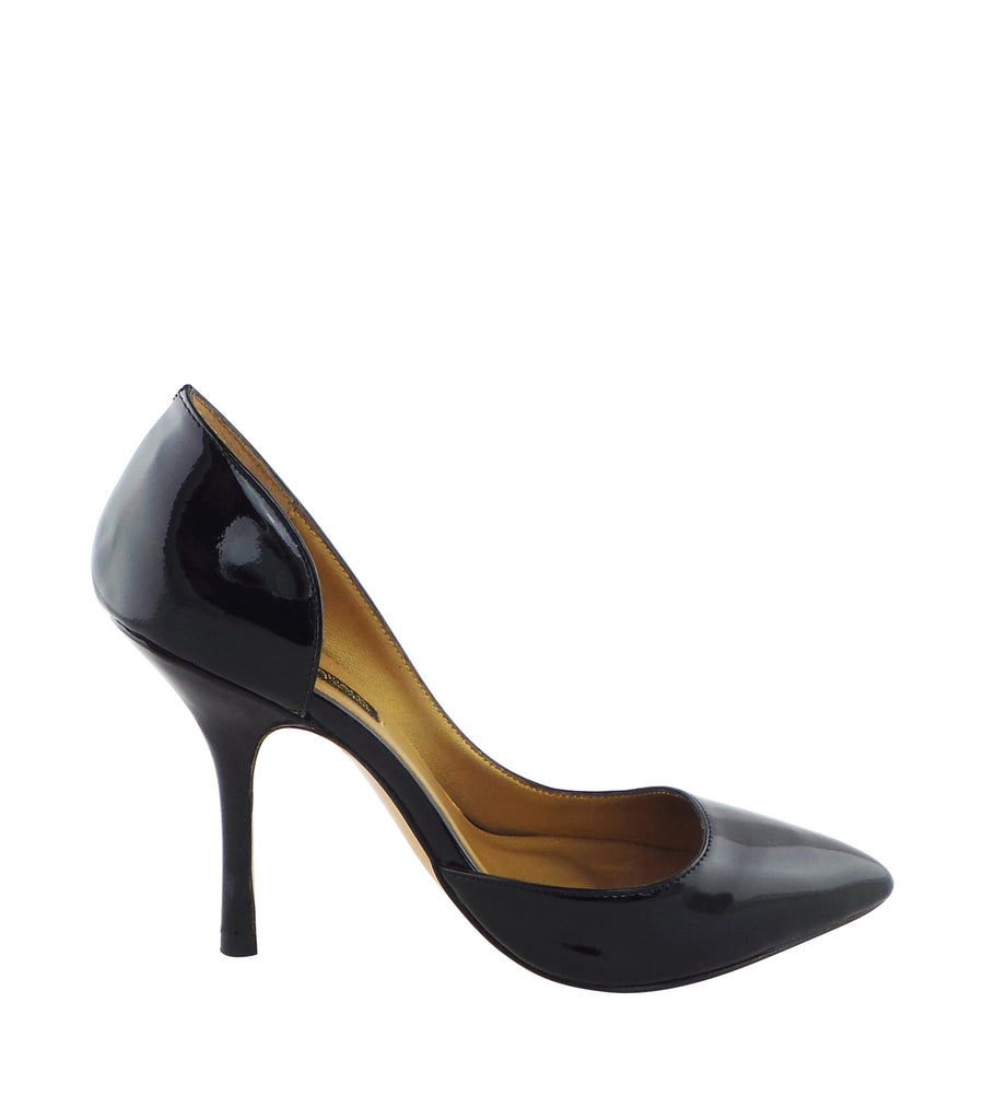 Benjamin Adams Detroit Patent Leather Pointy Stilettos in black. Perfect for formal events &amp; professional looks