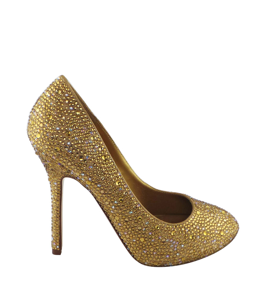 Benjamin Adams Auckland Jewel Encrusted Pumps in Topaz. Perfect for weddings &amp; formal events.