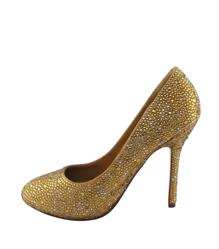 Benjamin Adams Auckland Jewel Encrusted Pumps in Topaz. Perfect for weddings &amp; formal events.