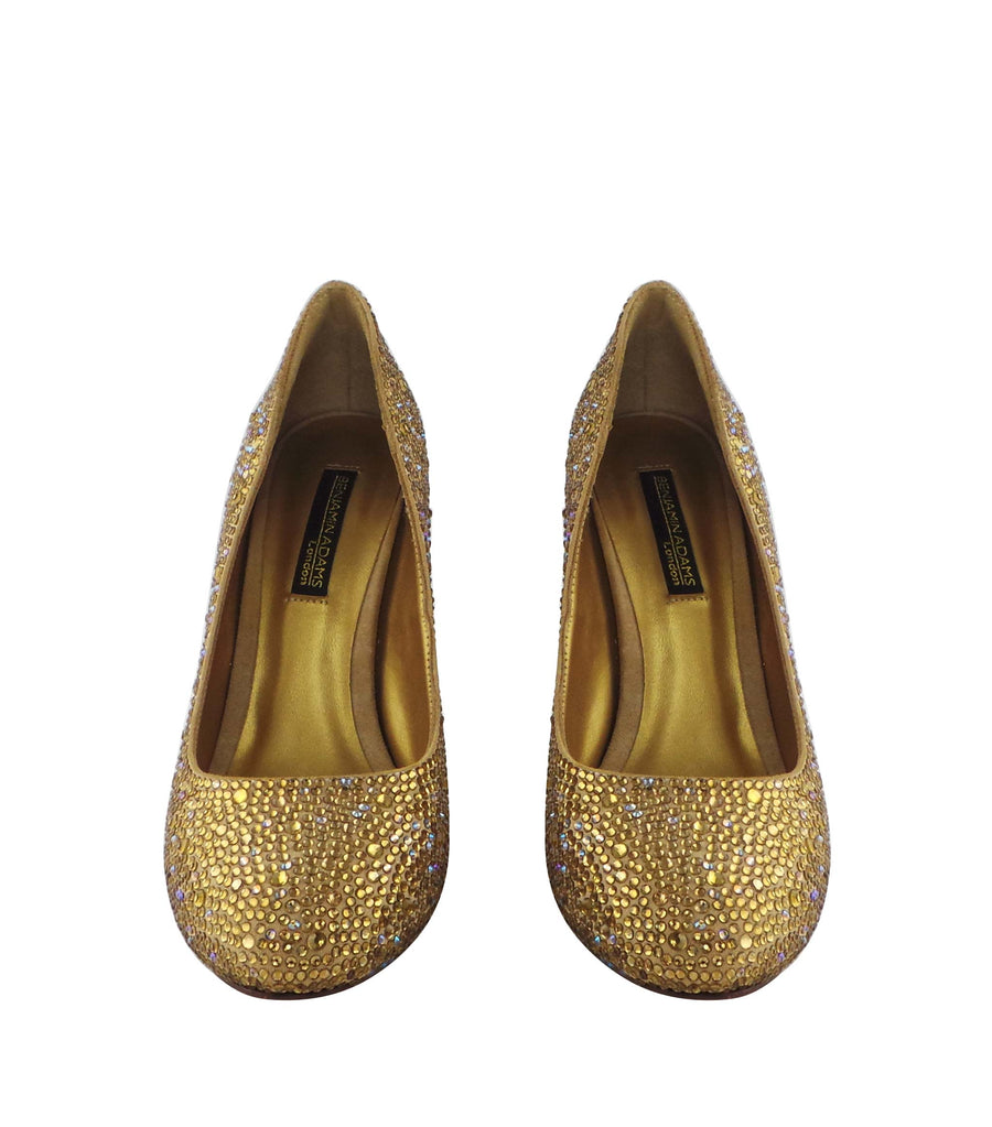 Benjamin Adams Auckland Jewel Encrusted Pumps in Topaz. Perfect for weddings &amp; formal events.