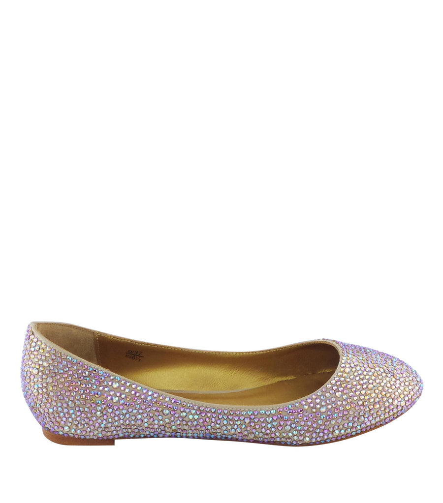 Benjamin Adams Memphis Jewel Ballerinas in gold topaz. Perfect for chic &amp; glamorous looks.