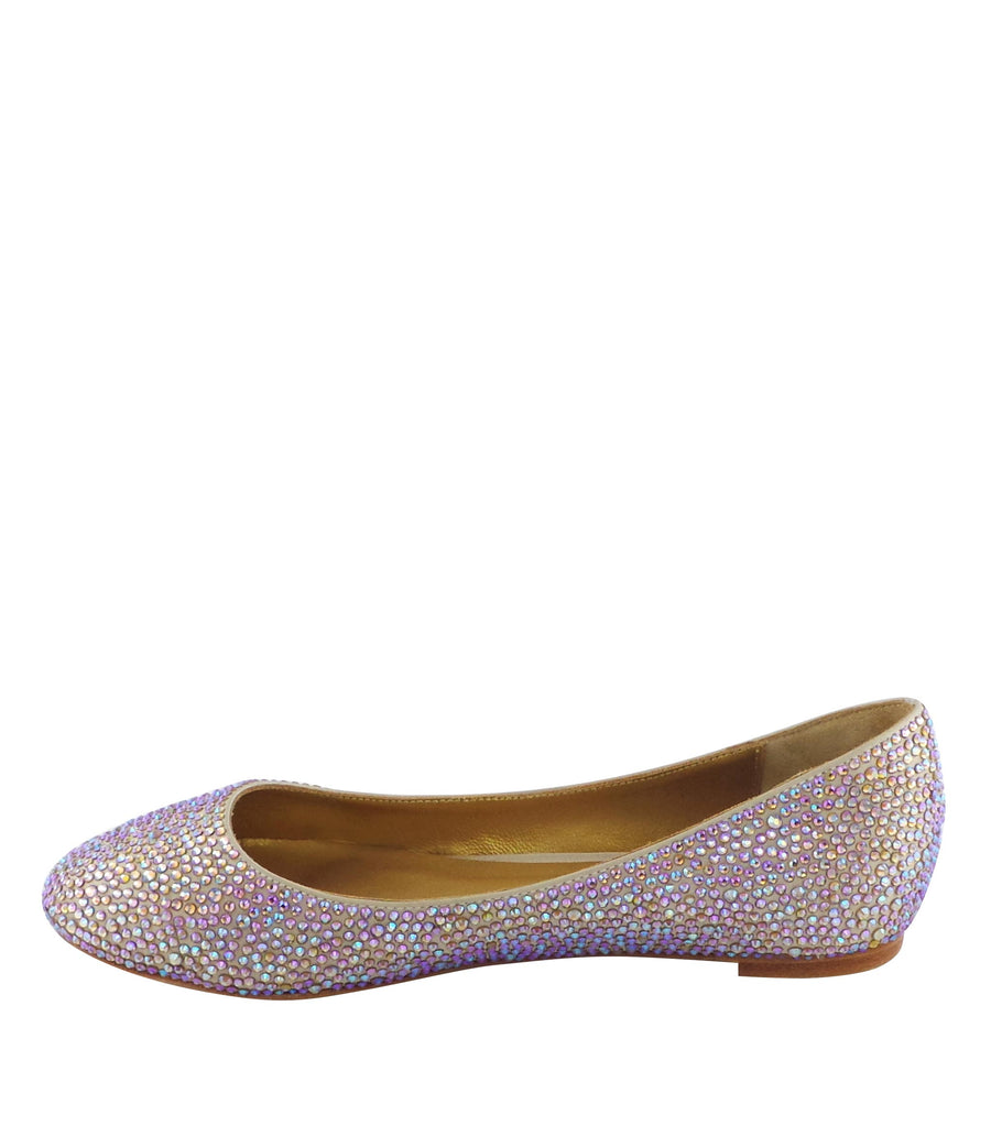 Benjamin Adams Memphis Jewel Ballerinas in gold topaz. Perfect for chic &amp; glamorous looks.