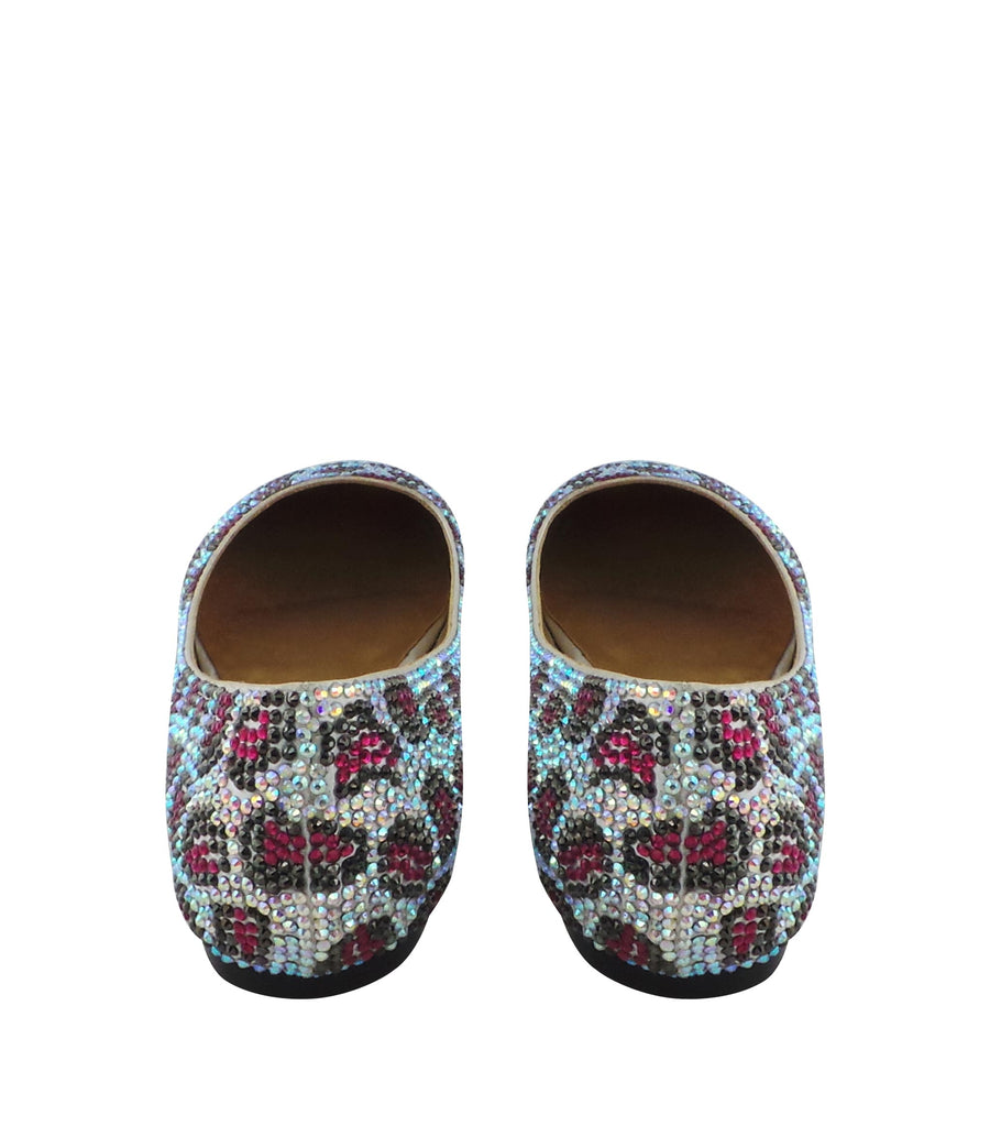 Benjamin Adams Memphis Jewel Leopard Ballerinas in fuchsia. Perfect for bold &amp; chic looks.