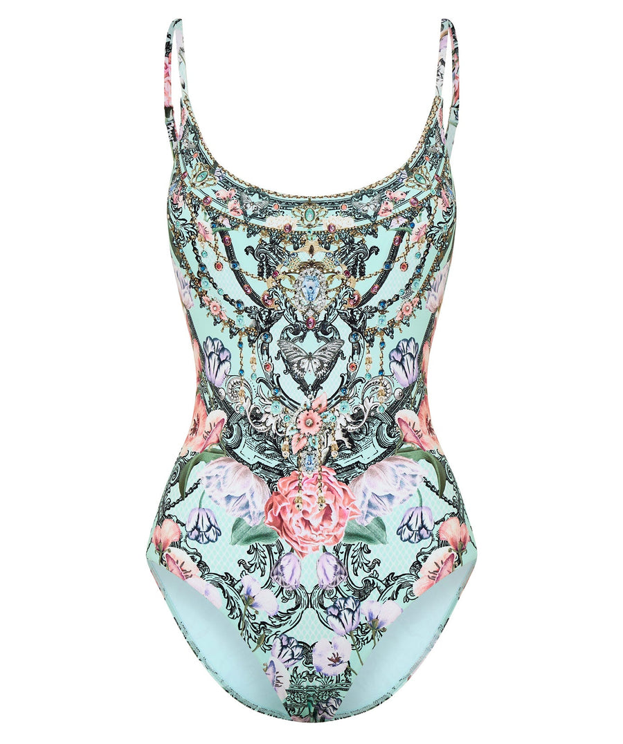 Camilla, Petal Promise Land Scoop Neck One Piece Swimsuit