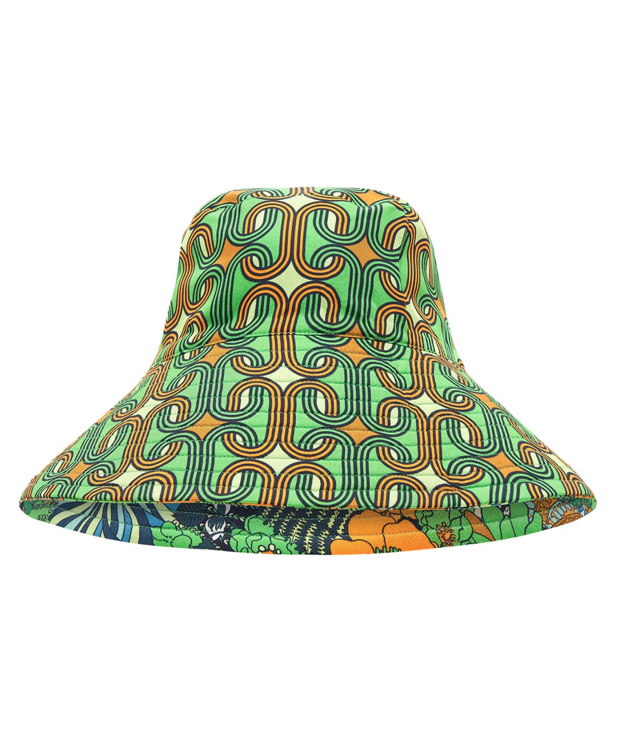 Camilla Good Vibes Generation Reversible Wide Brim Bucket Hat 00029281