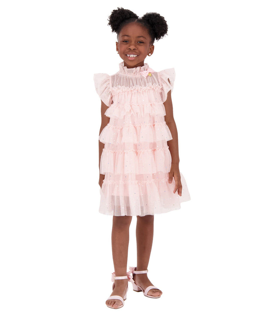 ANGEL'S FACE Mitzi Sparkle Tiered Dress MITZI – A dazzling tiered dress with sparkling details, soft layered fabric, and an elegant silhouette, perfect for parties and special occasions