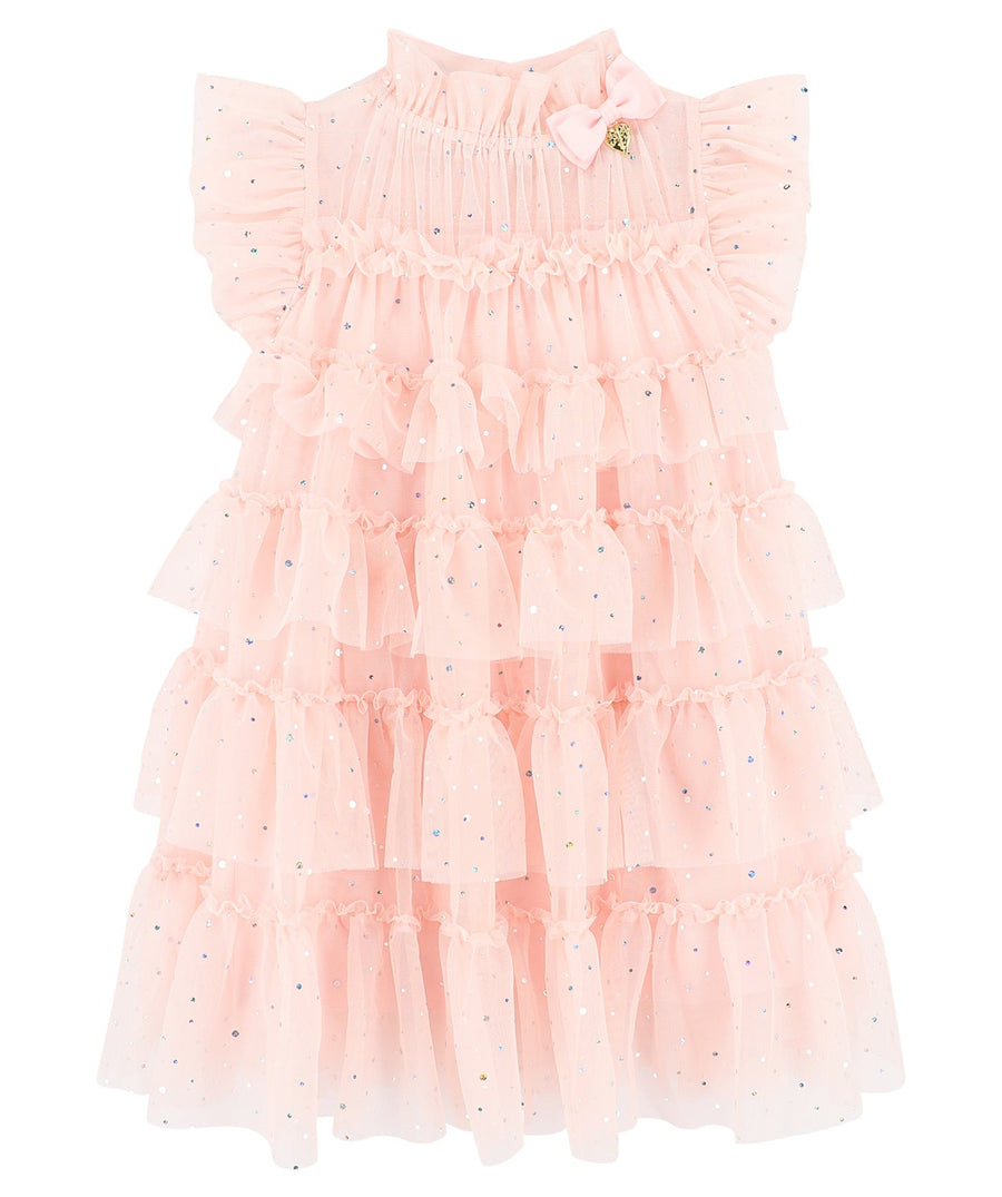 ANGEL'S FACE Mitzi Sparkle Tiered Dress MITZI – A dazzling tiered dress with sparkling details, soft layered fabric, and an elegant silhouette, perfect for parties and special occasions