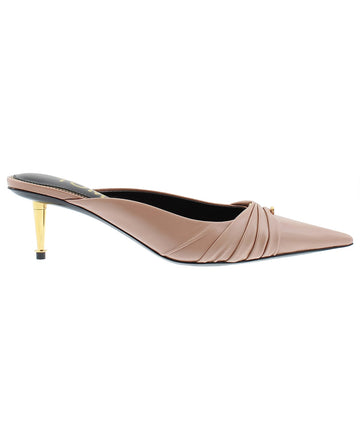 TOM FORD Pointed Pleated Leather Mules W2568T-LKD002