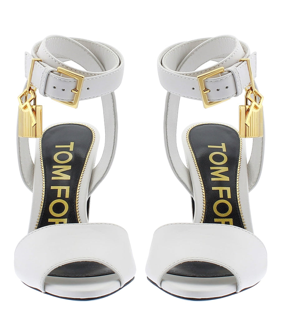 TOM FORD Padlock Charm Leather Sandals W2610T-LCL002