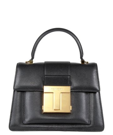 TOM FORD  Grained Leather Small Top Handle Bag L1310T-LGO009