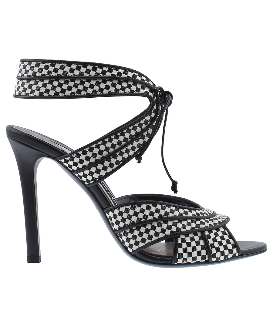 TOM FORD Checkered Leather Sandals W0359T