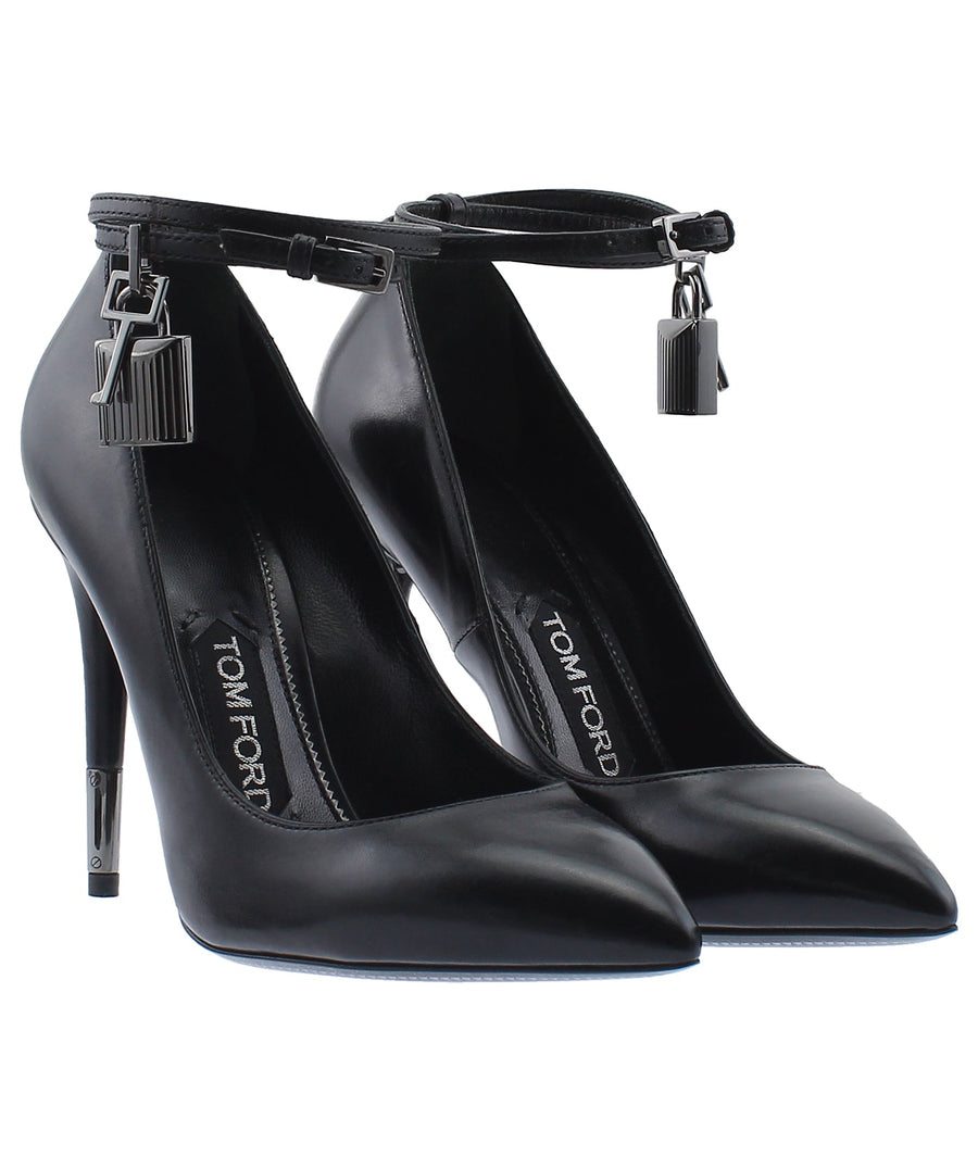 TOM FORD Padlock Charm Leather Pumps W2030R-SCA