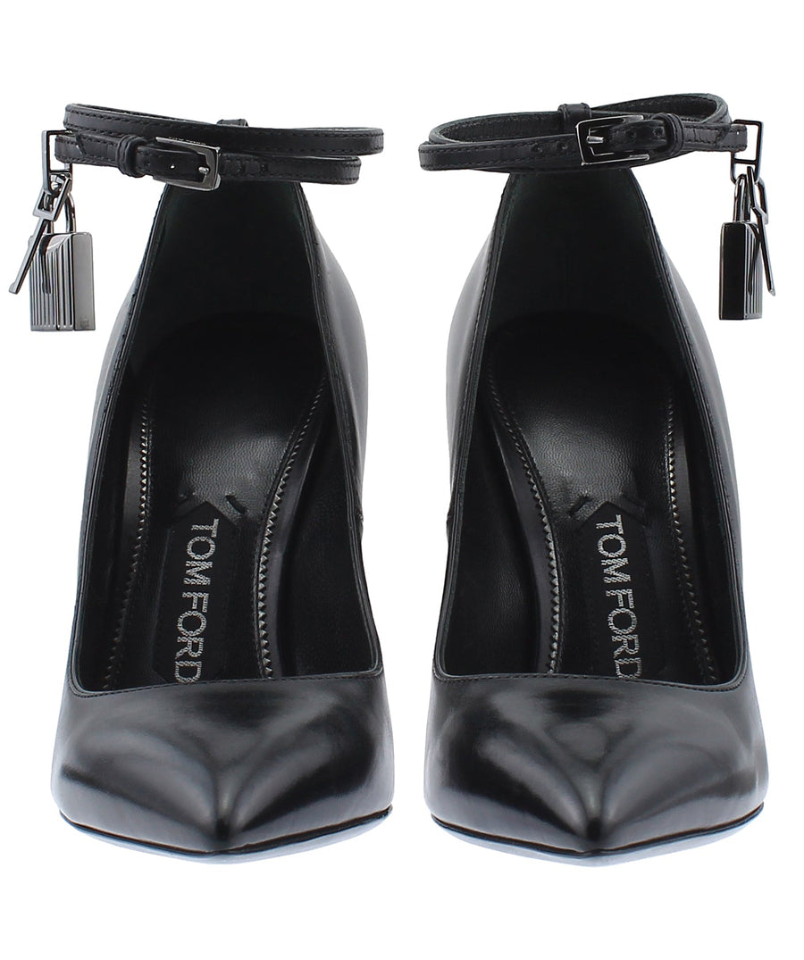 TOM FORD Padlock Charm Leather Pumps W2030R-SCA