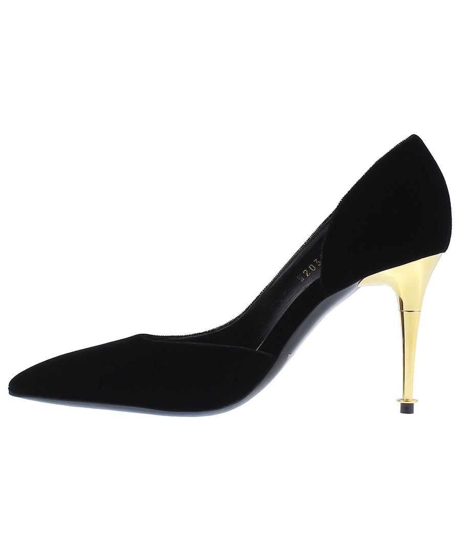 TOM FORD D'Orsay Pointed Velvet Pumps W2035T-VLT