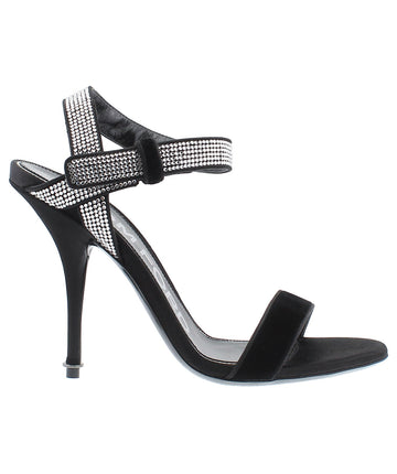 TOM FORD Asymmetric Crystal Ankle Strap Sandals W2472R-IVE001