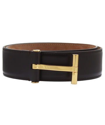 TOM FORD  Genuine Leather T Belt B0085T-BET