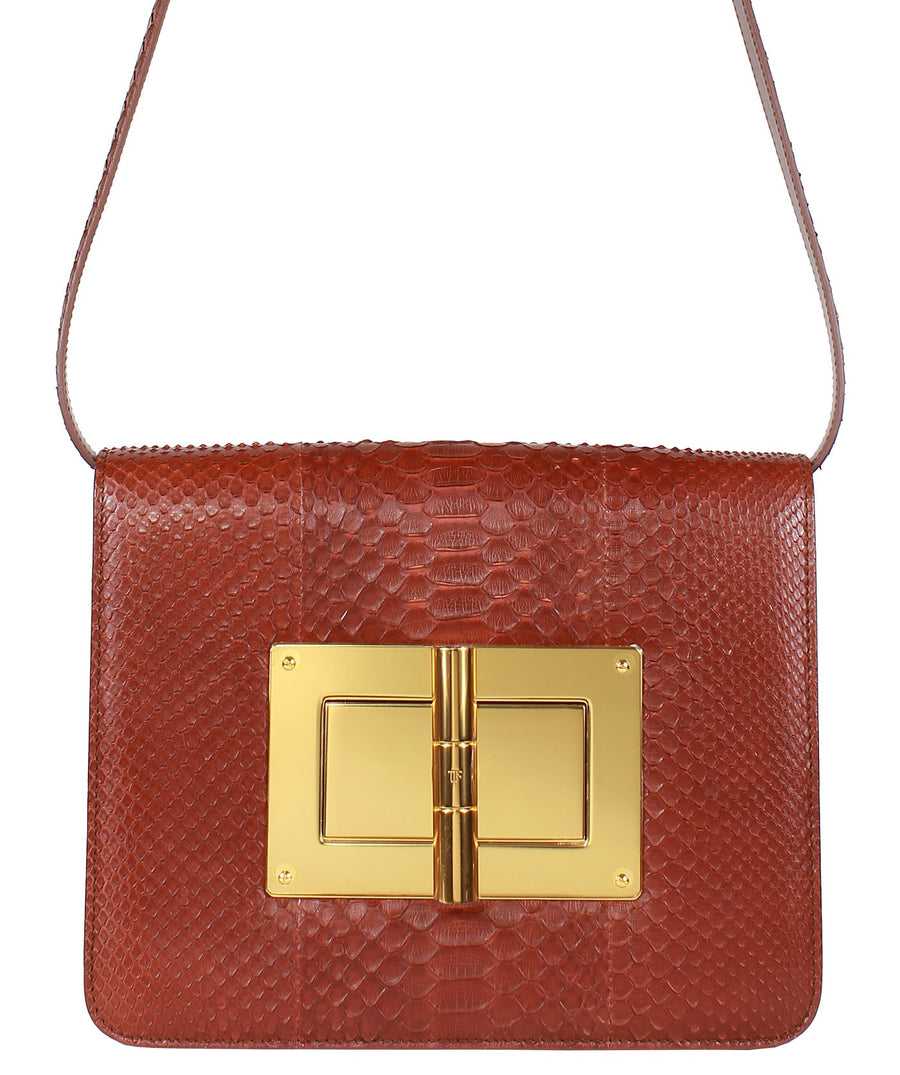 TOM FORD  Natalia Python Leather Shoulder Bag LM228T-PTP