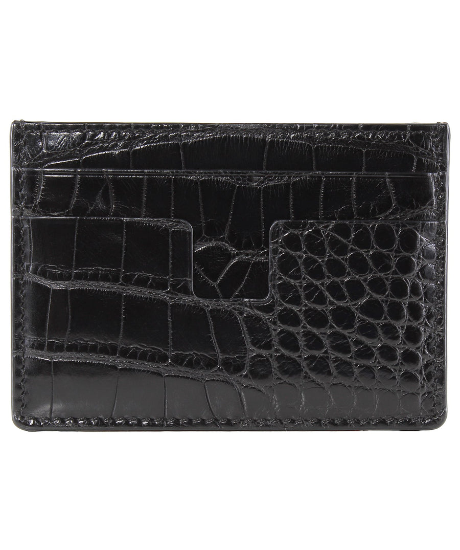 TOM FORD  Classic Alligator Leather Card Holder Y0226N-A23