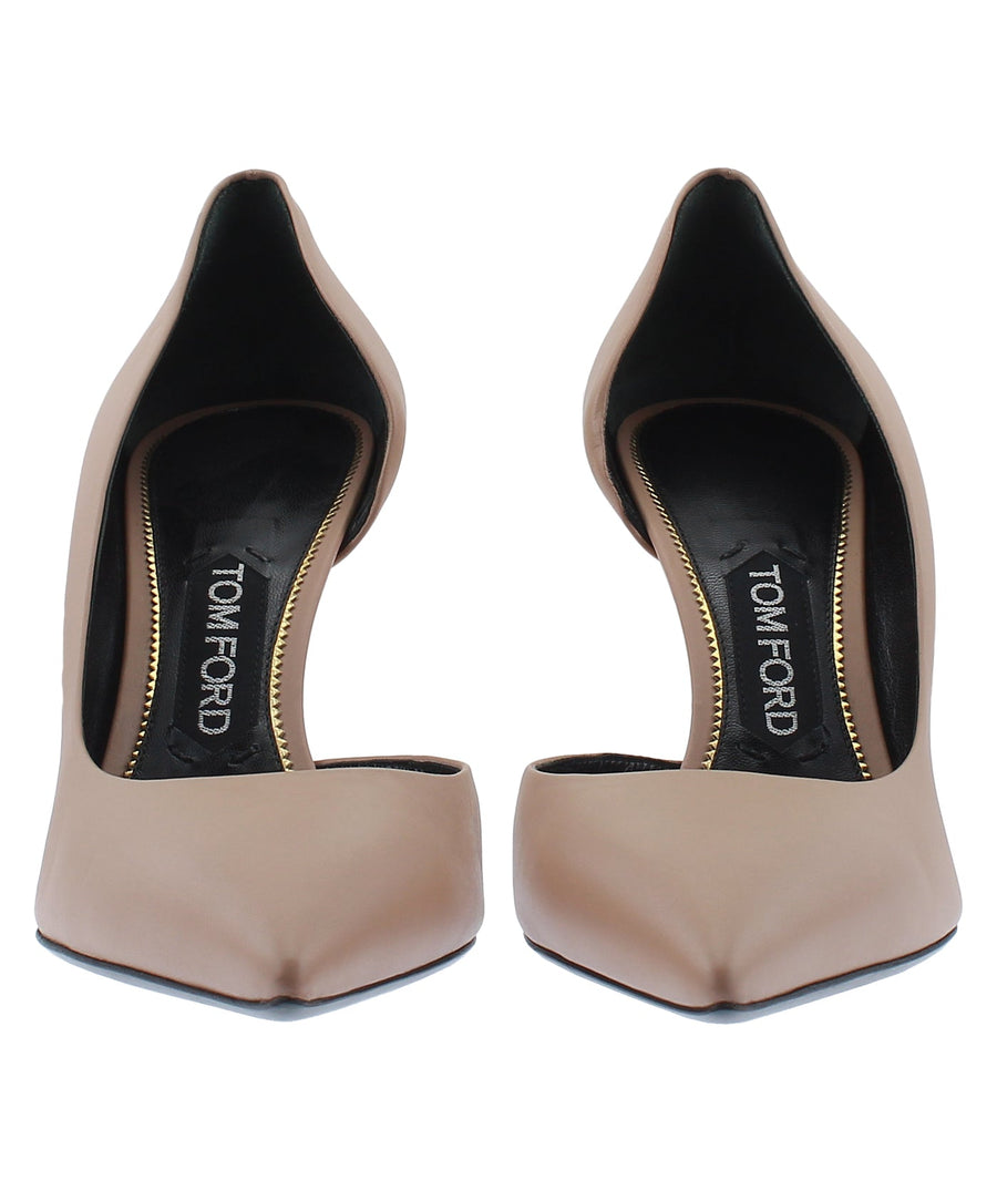 TOM FORD D'Orsay Pointed Leather Pumps W2035L-SSO