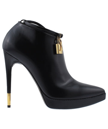 TOM FORD Padlock Charm Stiletto Leather Boots W2121T-SPL