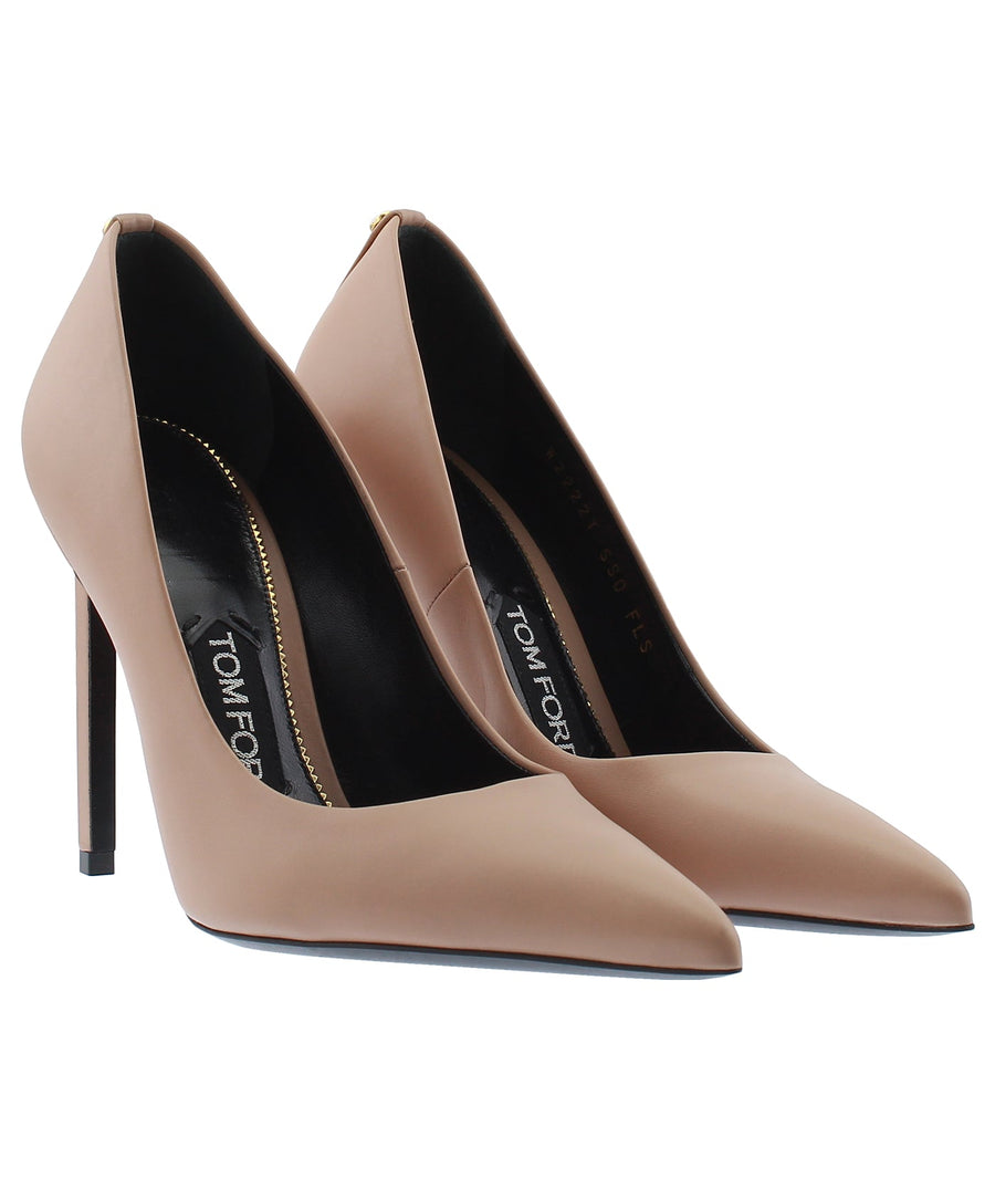 TOM FORD Classic Pointed Screw Leather Pumps W2222T-SSO