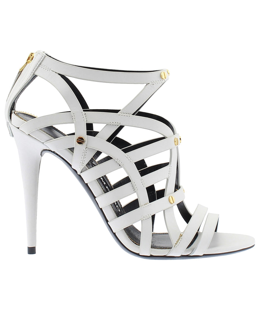 TOM FORD T-Srew Strap Cage Leather Sandals W2213T-SSO