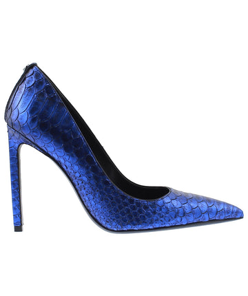 TOM FORD Classic T-Screw Pointed Python Leather Pumps W2222D-PYT