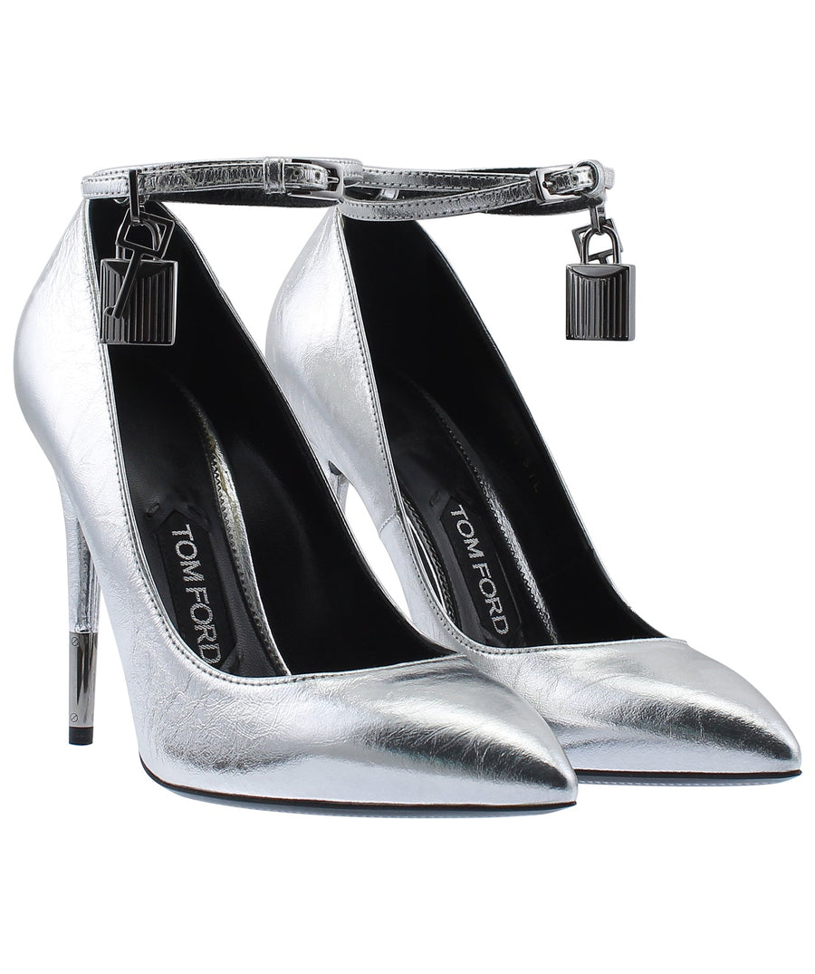 TOM FORD Padlock Charm Leather Pumps W2030D-PPR