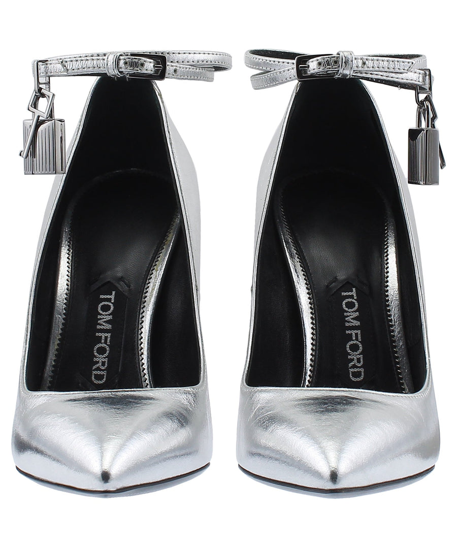 TOM FORD Padlock Charm Leather Pumps W2030D-PPR