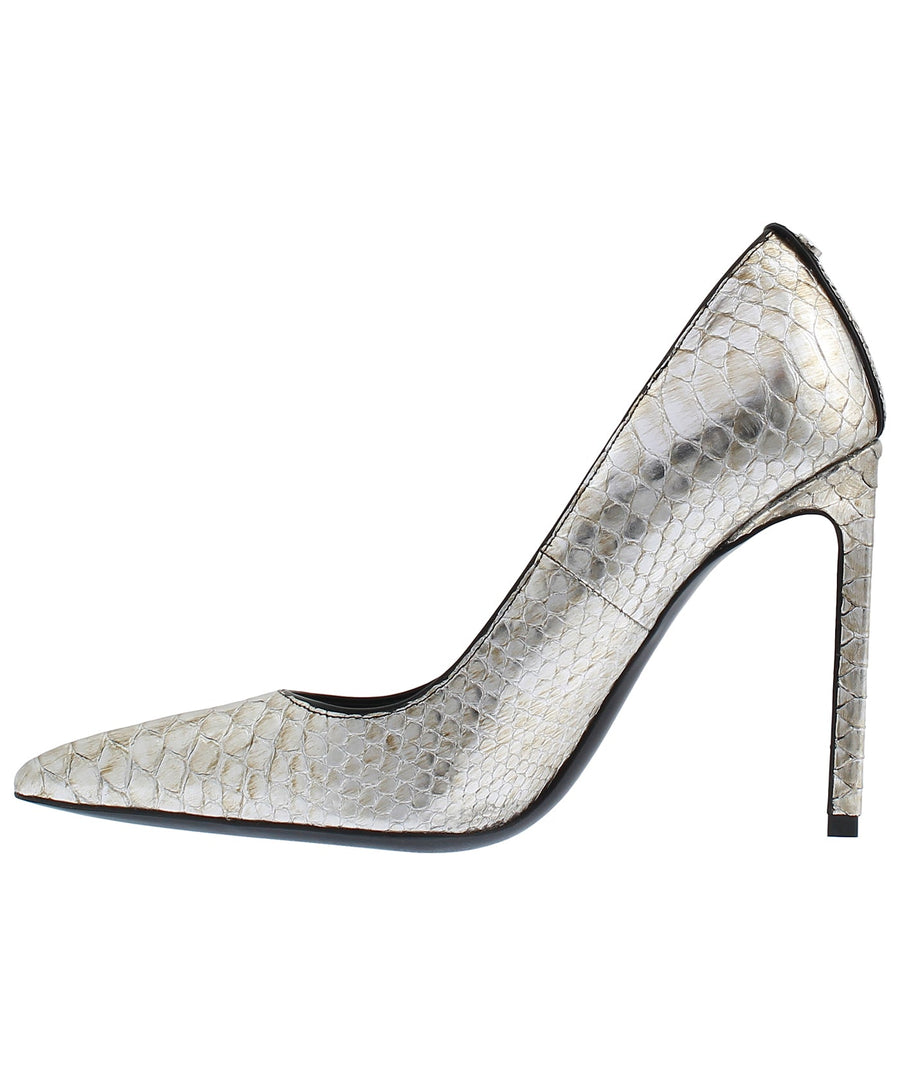 TOM FORD Classic T-Screw Pointed Python Leather Pumps W2222S-PYT