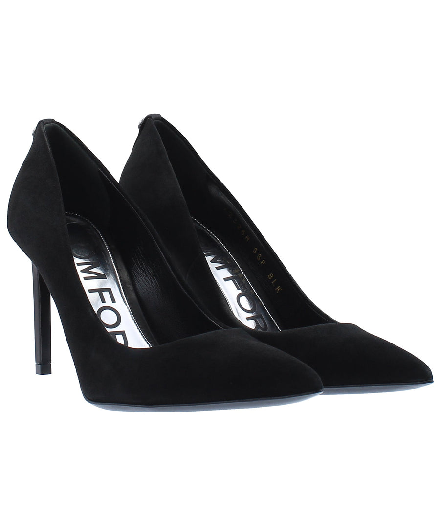 TOM FORD Classic T-Screw Pointed Suede Pumps W2326R-SSF