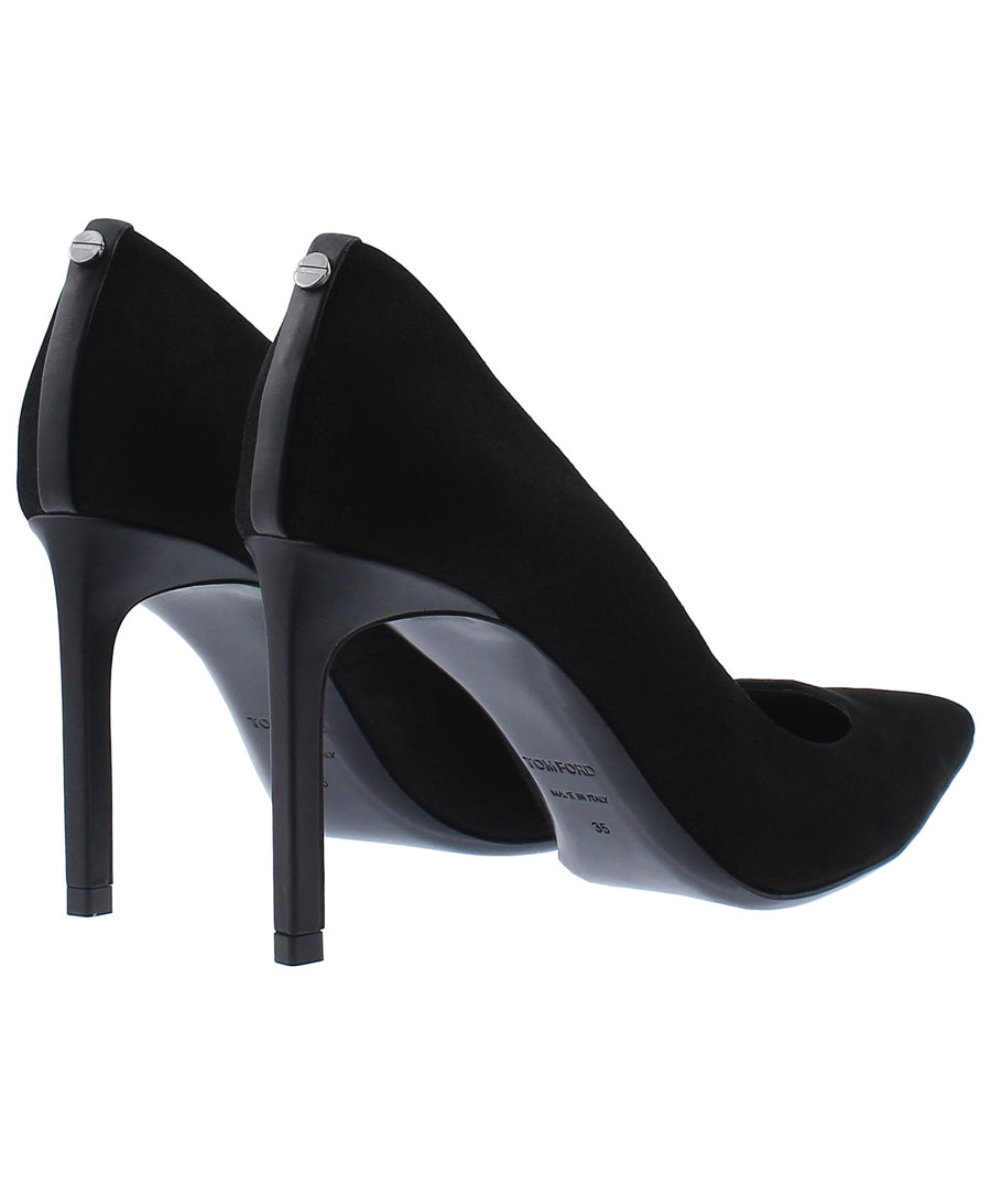 TOM FORD Classic T-Screw Pointed Suede Pumps W2326R-SSF