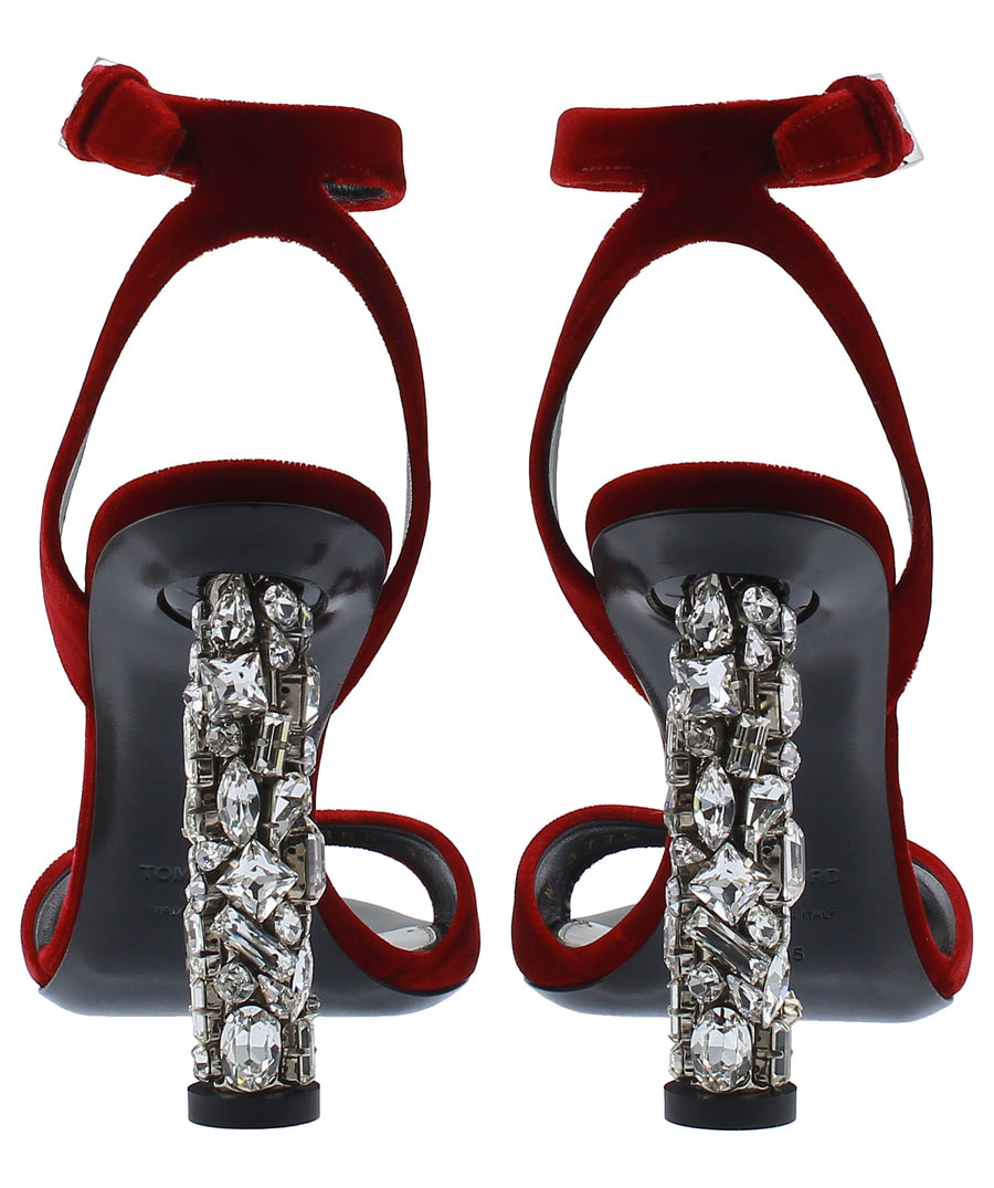 TOM FORD Velvet Jewel Sandals W2377S-VLT