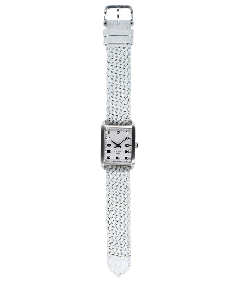 TOM FORD  001 Rectangular Watch TFS001 Braided Strap TFT001-002/TFS001-007-02