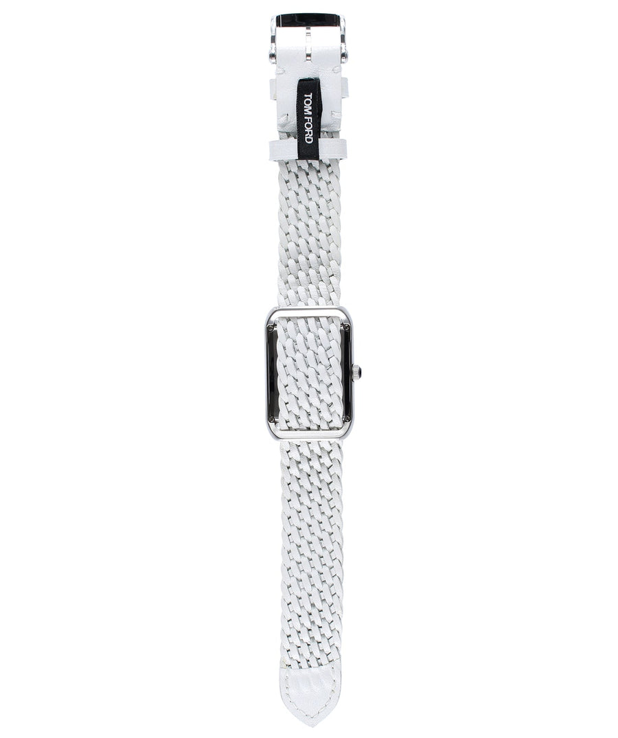 TOM FORD  001 Rectangular Watch TFS001 Braided Strap TFT001-002/TFS001-007-02