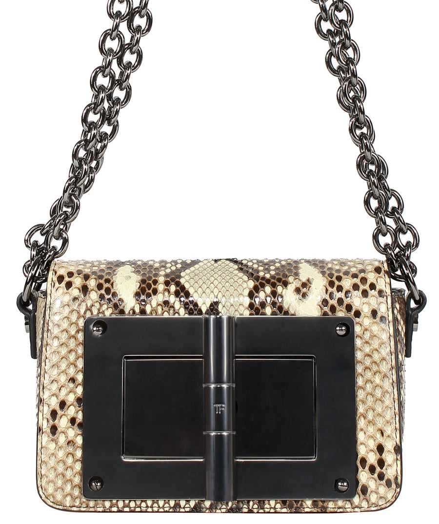 TOM FORD  Python Leather Natalia Chain Bag L0825R-P70